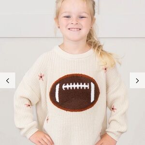 BNWT Marie Nicole Girls Football Knit Sweater Size XXS (12/18 months)